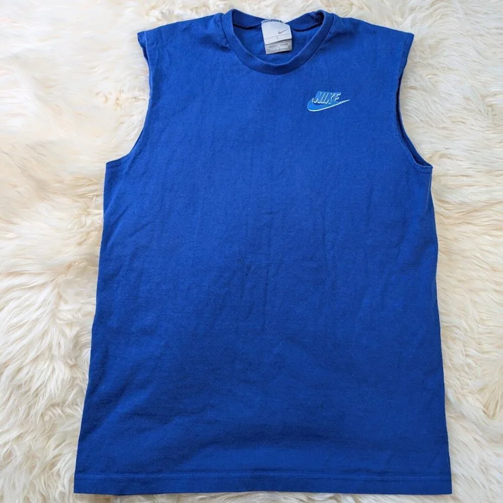 Vintage Nike White Label Made in Canada Tank Top Big Swoosh